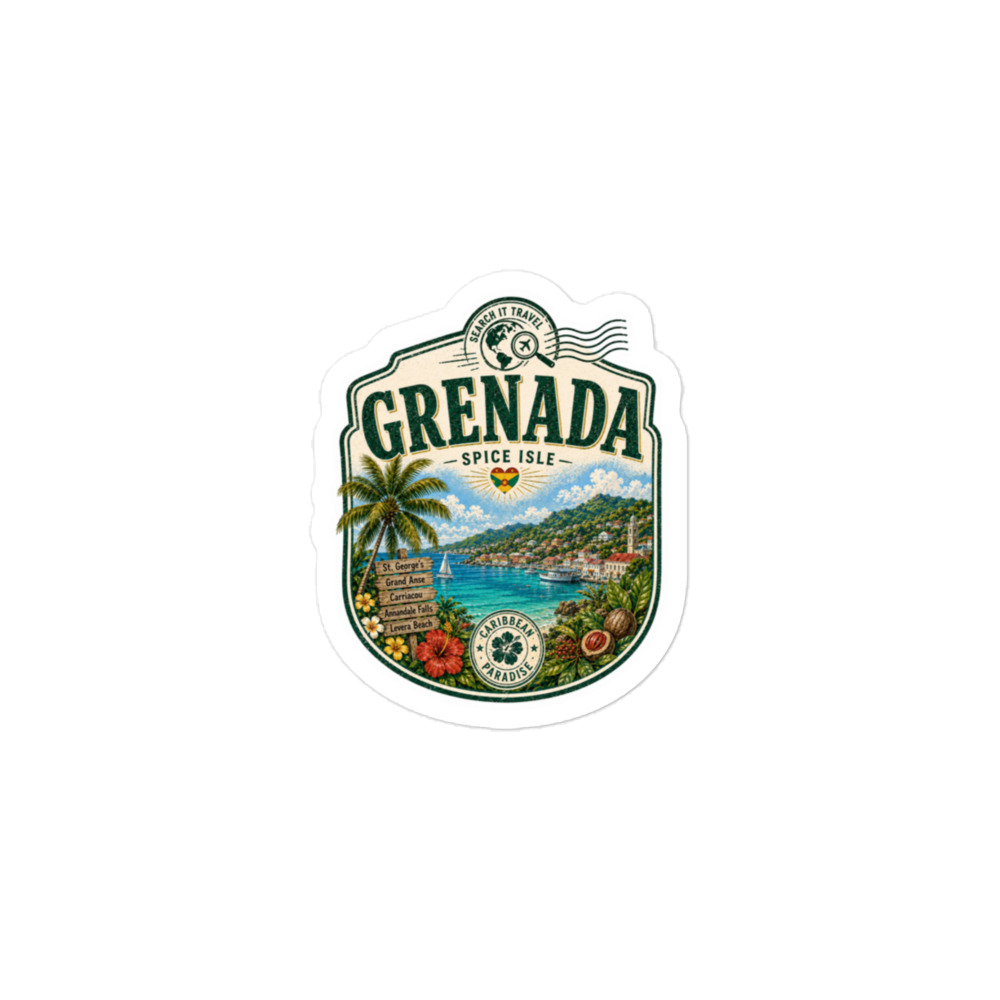 Caribbean Paradise Sticker Series - Grenada