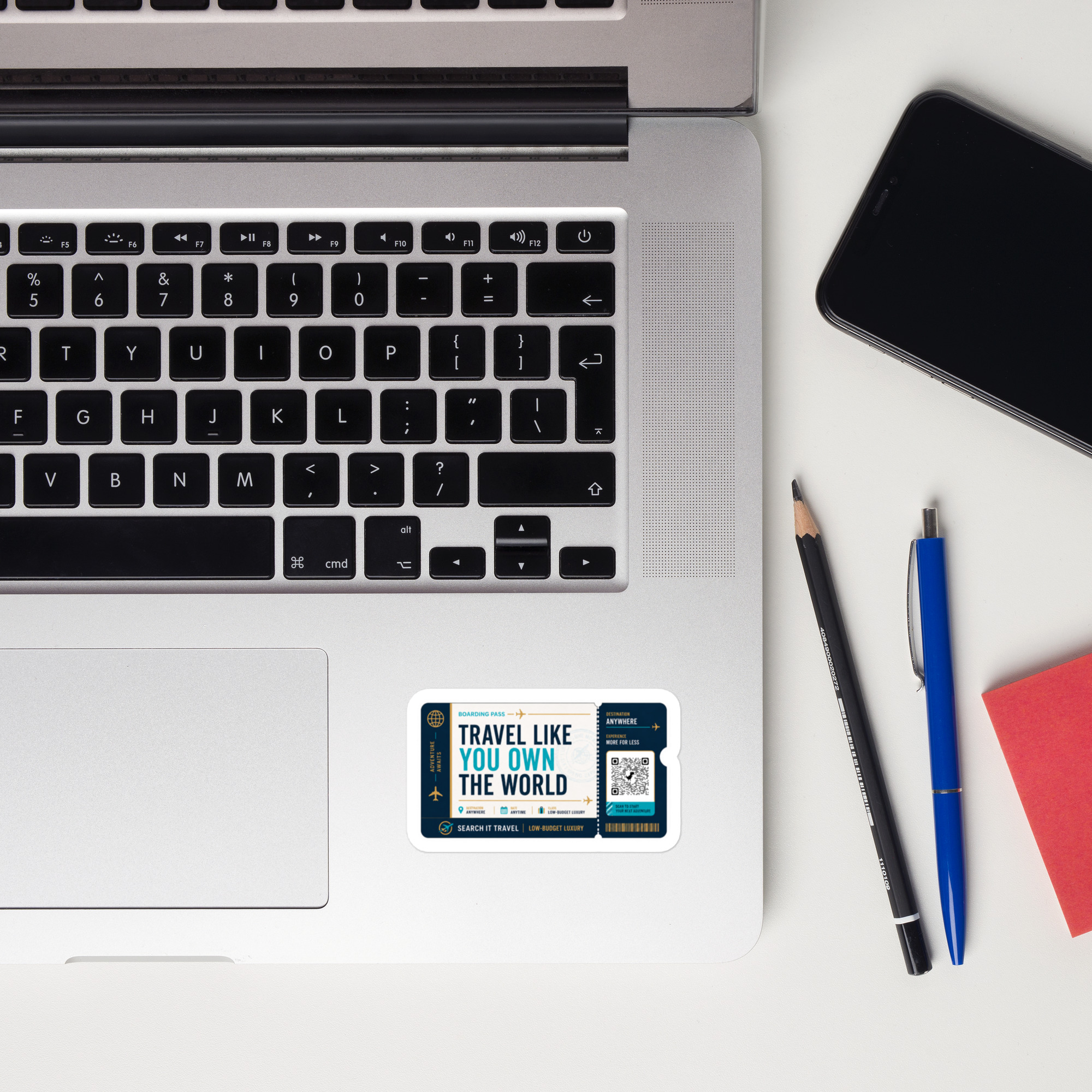 Travel Like You Own The World - Boarding Pass Sticker | Search It Travel - Image 5