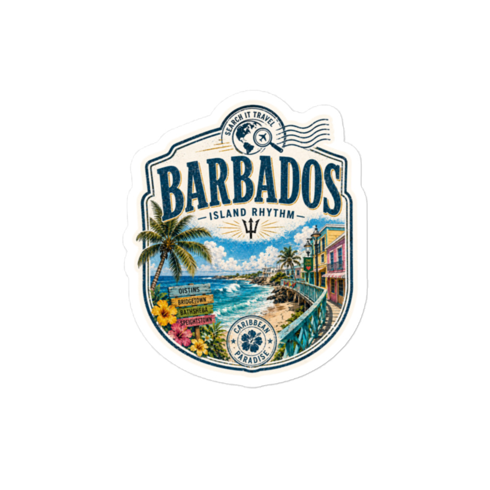 Caribbean Paradise Sticker Series - Barbados - Image 2