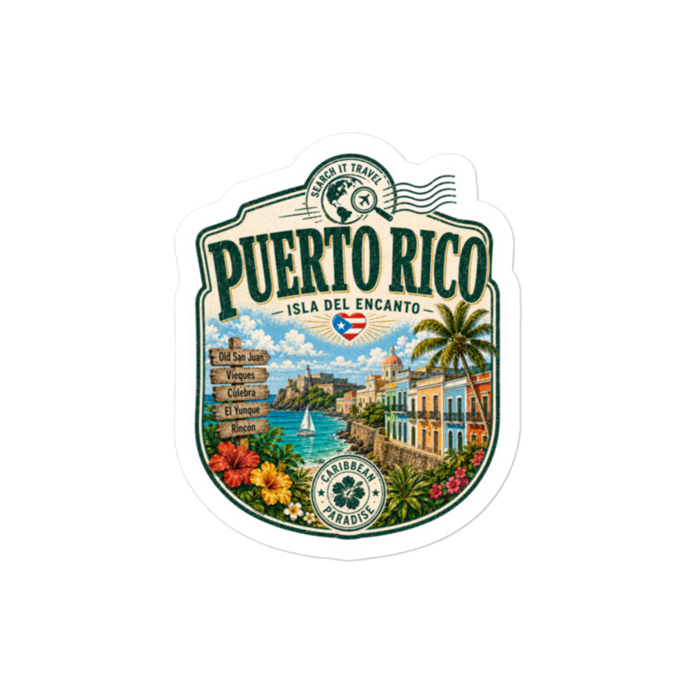 Caribbean Paradise Sticker Series - Puerto Rico - Image 2
