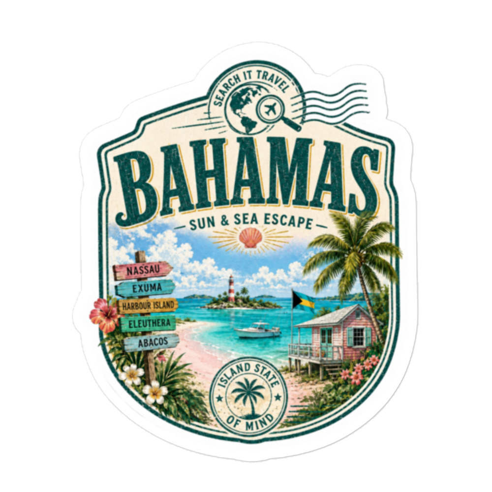 Caribbean Paradise Sticker Series - Bahamas - Image 3