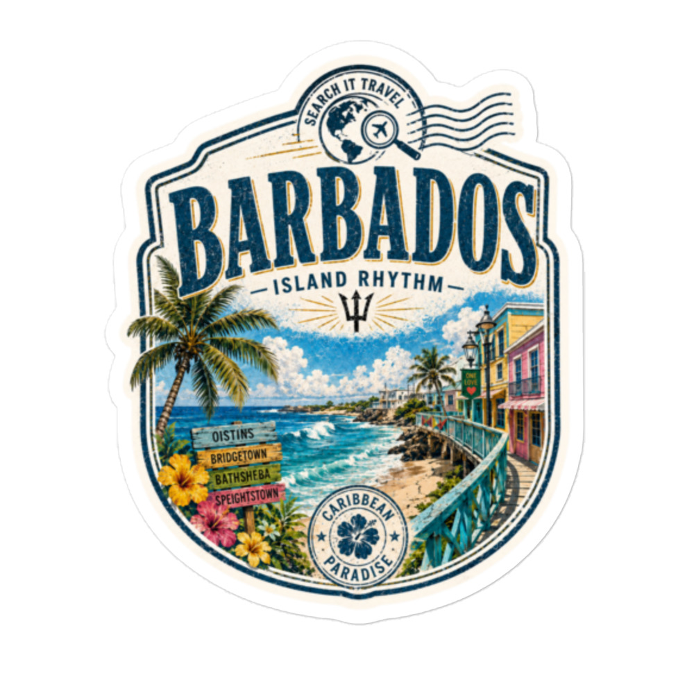 Caribbean Paradise Sticker Series - Barbados - Image 3