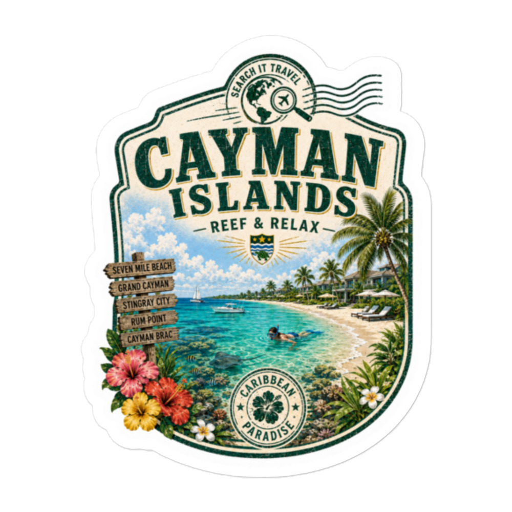 Caribbean Paradise Sticker Series - Cayman Islands - Image 3