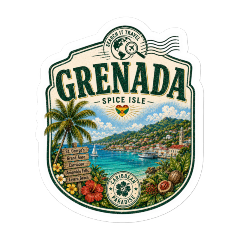 Caribbean Paradise Sticker Series - Grenada - Image 3