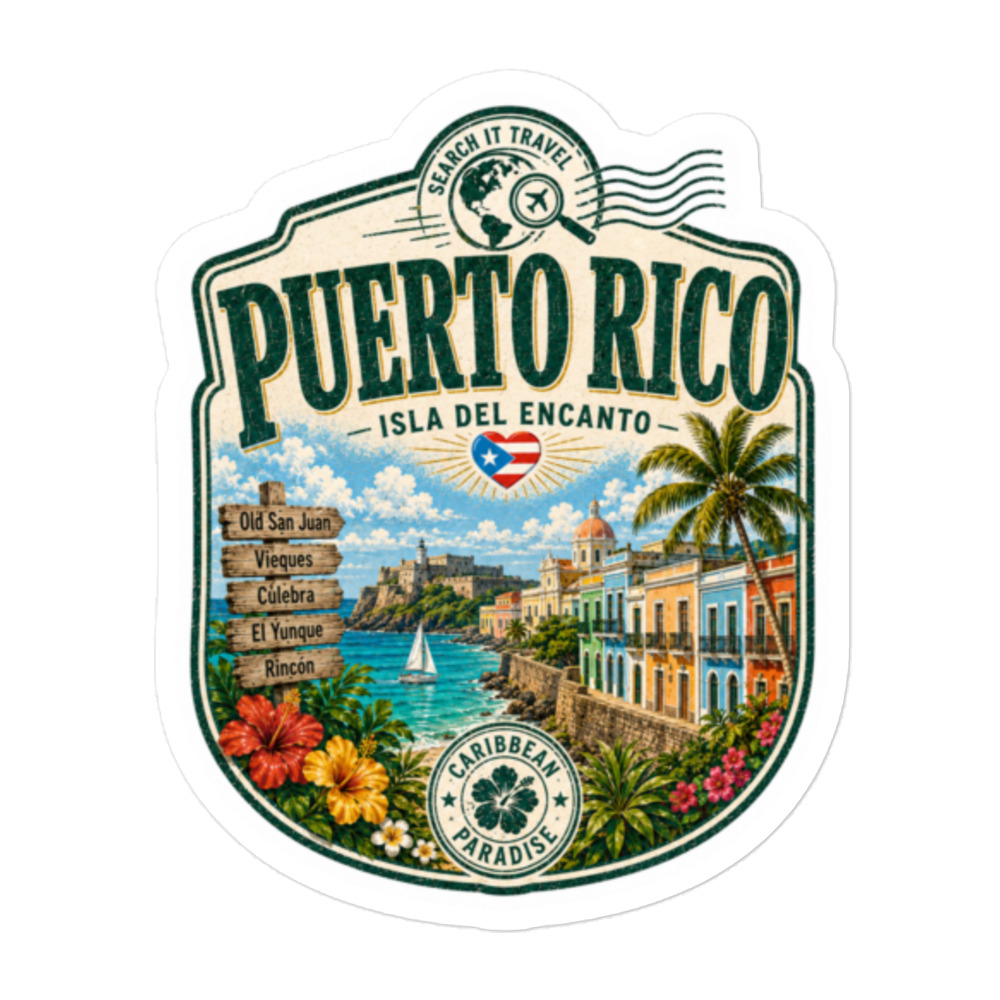 Caribbean Paradise Sticker Series - Puerto Rico - Image 3