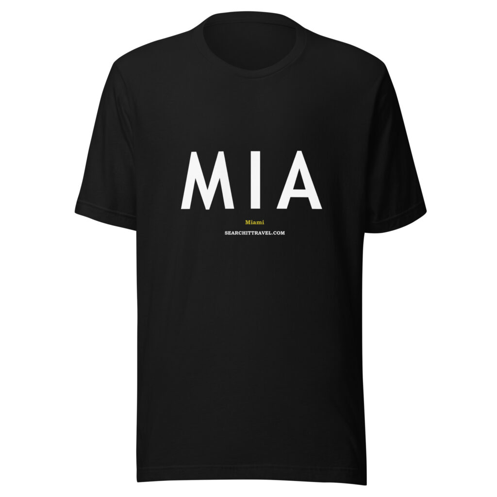 MIA Airport Code Shirt — Miami Travel T-Shirt | Search It Travel